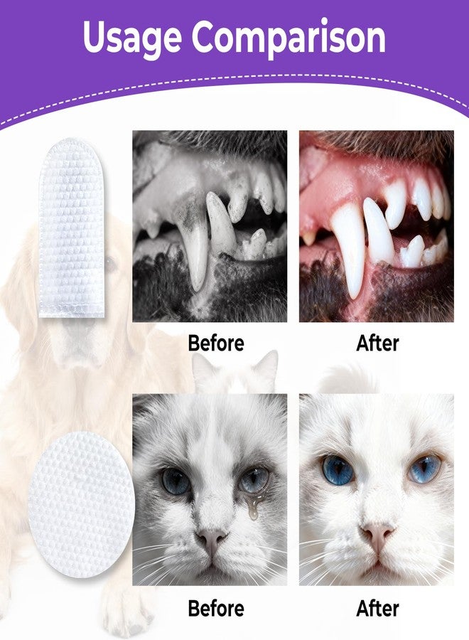 MeCids Pet Cleaning Wipe and Dogs Teeth Cleaning Finger Wipes Set 180PCS, Gentle Pet Wipes for Dogs & Cats Eyes, Ear, Paws, Butt, Face - Image 5